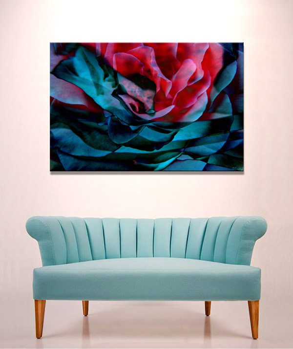 Abstract Flower Art Canvas Print