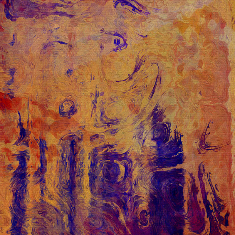 Abstract Art Painting, Canvas Print Detail